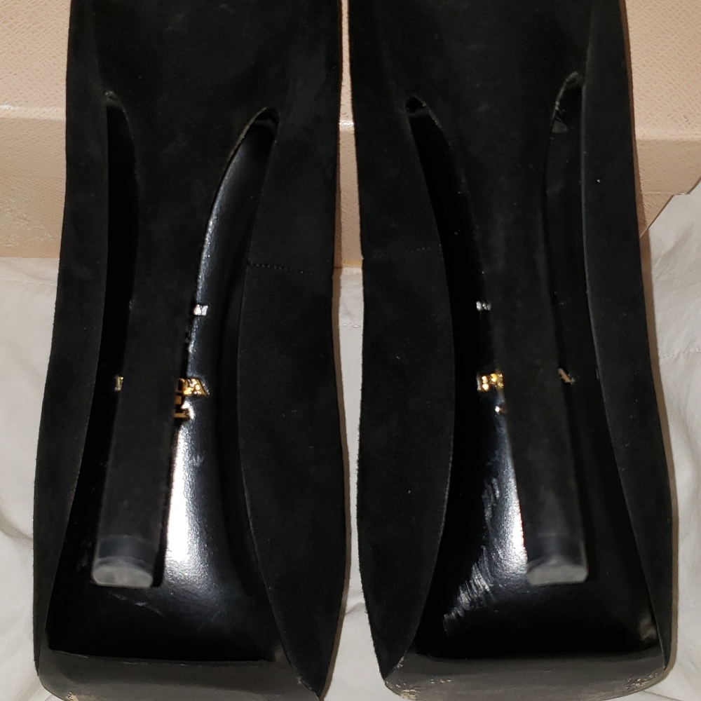 Prada Suede Platform Pump - image 2